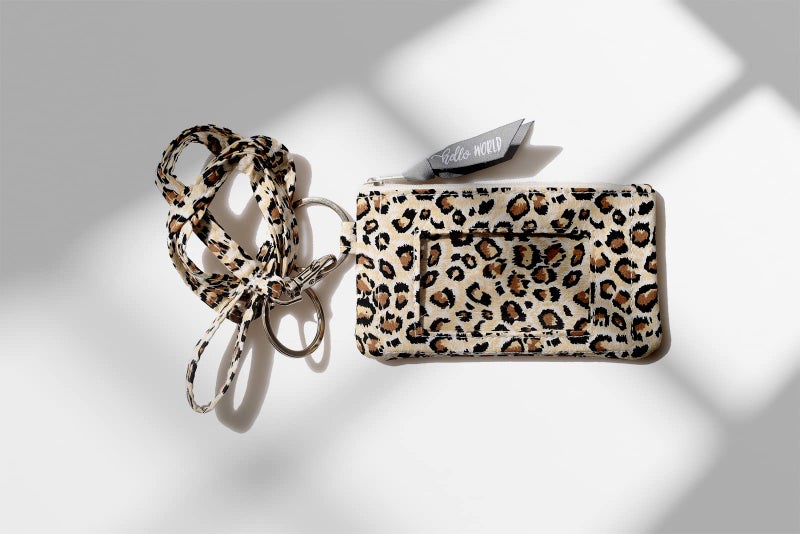 DQL Wrist Lanyard for ID Badges, Cute Key ID Badge Holder, Hand Wristlet Lanyard Keychain Holder for Women (Leopard print) - Image 5